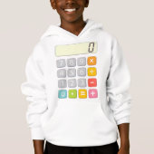 Cute Maths Calculator Hoodie for Kids School (Devant)