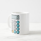 Cute Maths Calculator Mug for Kids and Teachers (Devant gauche)