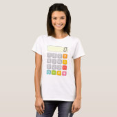 Cute Maths Calculator T Shirt for Kids (Voorkant volledig)