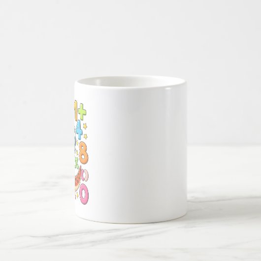 Cute Maths Dinosaur Numbers Mug for Kids (Centre)