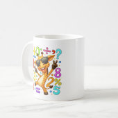 Cute Maths Giraffe Numbers Mug for Kids (Devant gauche)