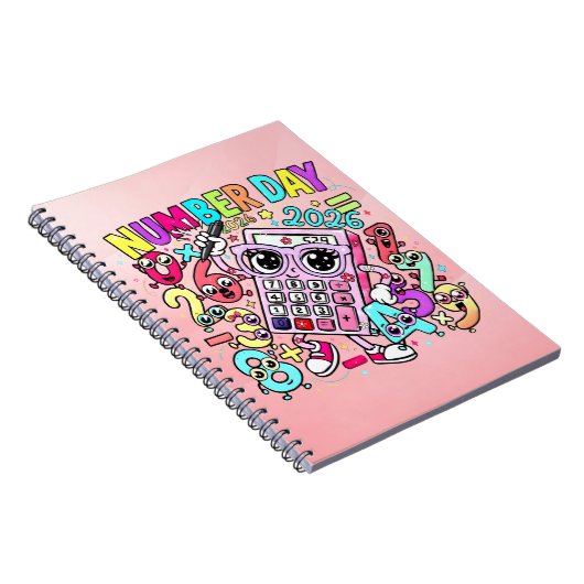Cute Maths Number Day Notebook for Primary School Notitieboek (Rechterzijde)