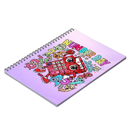 Cute Maths Number Day Notebook for Primary School Notitieboek (Linkerzijde)