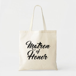 Cute Matron of Honor begunstigt canvas tas