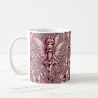 Cute Mauve Pixie Fairy Mug