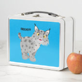 Cute mean bobcat lynx cartoon (In situ)