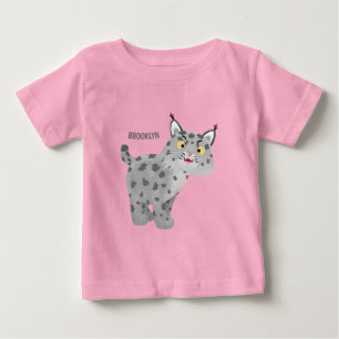 Cute mean bobcat lynx cartoon