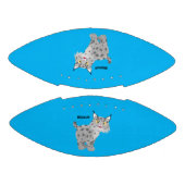 Cute mean bobcat lynx cartoon american football (Panelen)