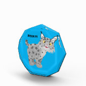 Cute mean bobcat lynx cartoon fotoblokken (Rechts)