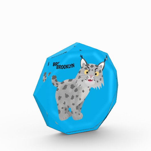Cute mean bobcat lynx cartoon fotoblokken (Links)