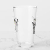 Cute mean bobcat lynx cartoon glas (Links)