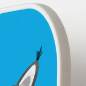 Cute mean bobcat lynx cartoon pickleball paddle (Links Detail)