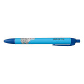 Cute mean bobcat lynx cartoon zwarte inkt pen (Bodem)
