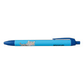 Cute mean bobcat lynx cartoon zwarte inkt pen (Bovenkant)
