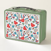 Cute Medical Nurse Doctor Theme Mixed Pattern (Achterkant)