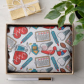 Cute Medical Nurse Doctor Theme Mixed Pattern Tissuepapier (Geschenk)