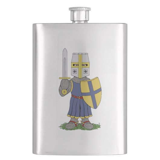 Cute Medieval Knight Flacon (Voorkant)