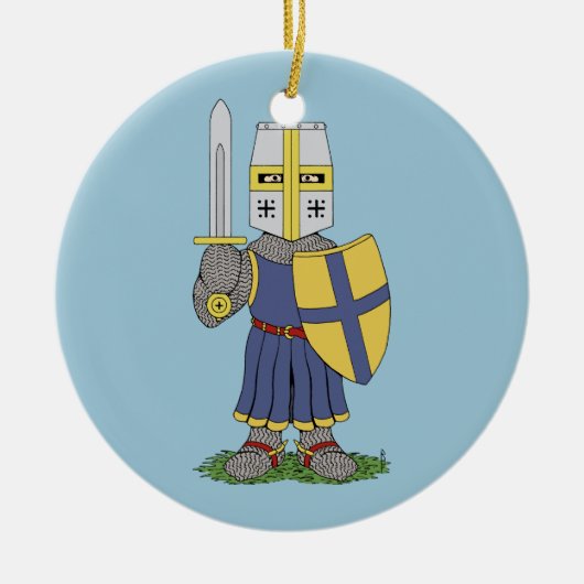 Cute Medieval Knight Keramisch Ornament (Voorkant)