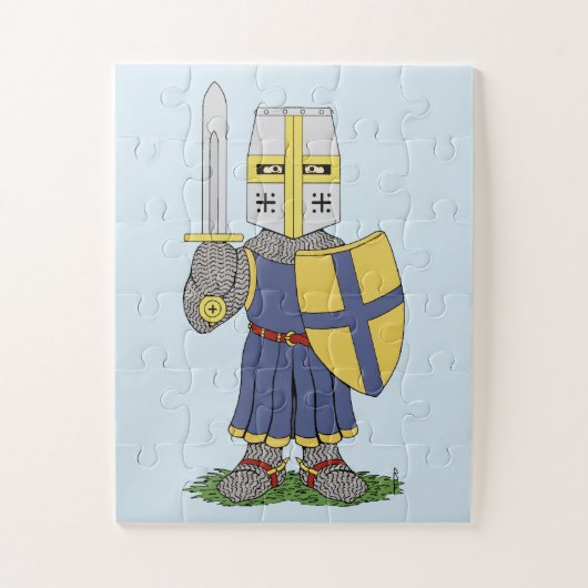 Cute Medieval Knight Legpuzzel (Verticaal)
