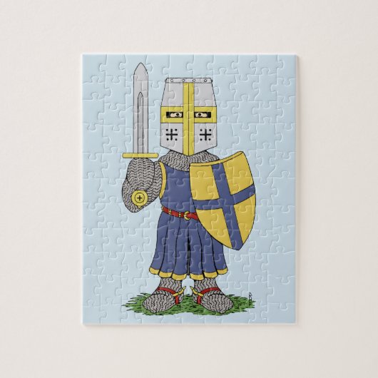 Cute Medieval Knight Legpuzzel (Verticaal)
