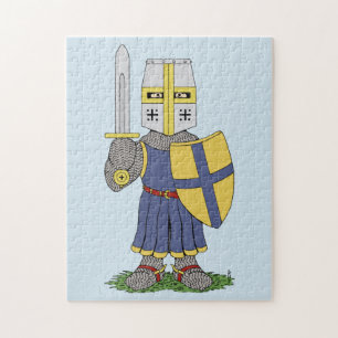 Cute Medieval Knight Legpuzzel