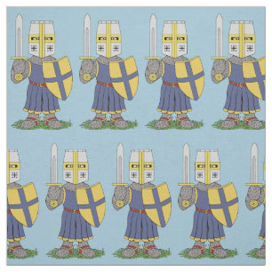 Cute Medieval Knight Stof