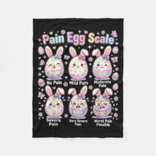 Cute Medisch Konijn Ei Easter Verpleegster Pijn Ei Fleece Deken