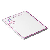 Cute Meditating Unicorn Zen Yoga Lotus Namaste Notitieblok (Schuin)