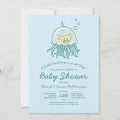 Cute méduse Baby shower Kawaii Invitation (Devant)