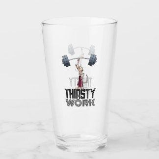  Cute Meerkat Thirsty Work Weightlifting Cartoon Glas
