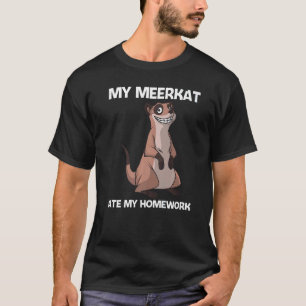 Cute Meerkat voor kinderen boott Meerkat Mongoose T-shirt