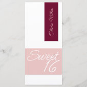 Cute Menu Sweet 16  Custom Flat Menu (Dos)