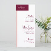 Cute Menu Sweet 16  Custom Flat Menu (Debout devant)