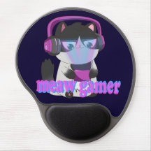 Cute Meow Gamer Cat - Kawaii Gaming Kitten