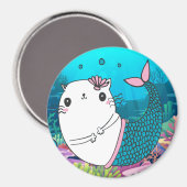 Cute Meowmaid Magnet Magneet (Voorkant / Achterkant)