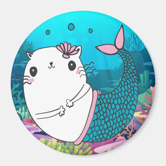 Cute Meowmaid Magnet Magneet (Voorkant)