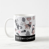 Cute Meowy Christmas Chat Mug (Gauche)