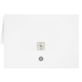 Cute Merci de lapin d'aquarelle (Dos Horizontal)