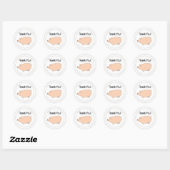 Cute Merci de porc Étiquettes (Feuille)