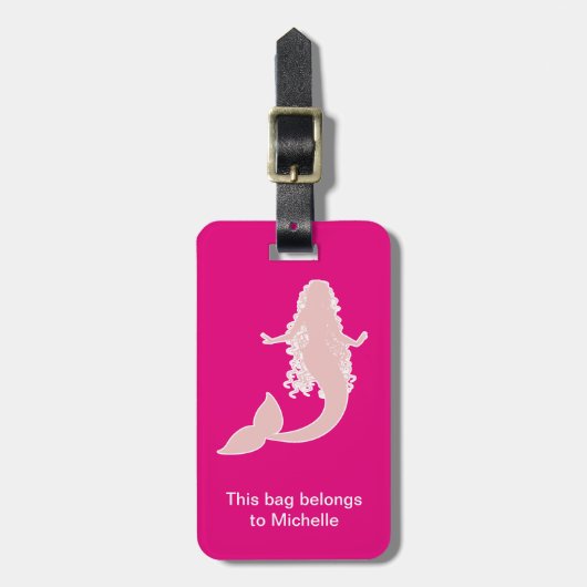 Cute Mermaid Bag Labels (Voorkant verticaal)