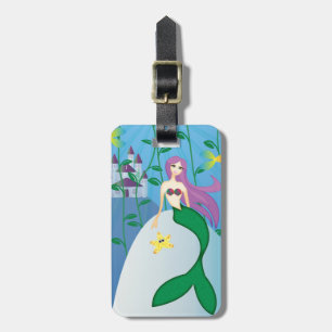 Cute Mermaid Bagagelabel