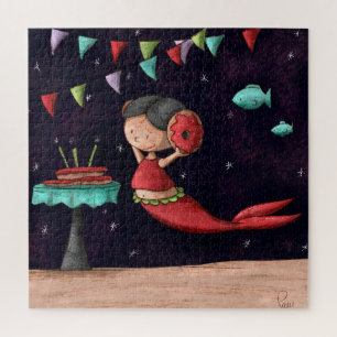 Cute Mermaid Birthday Party Legpuzzel