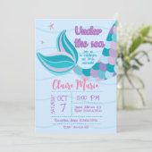 Cute Mermaid Invitation (Debout devant)