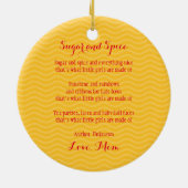 Cute Mermaid Keramisch Ornament (Achterkant)