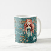 Cute Mermaid Koffiemok (Voorkant rechts)