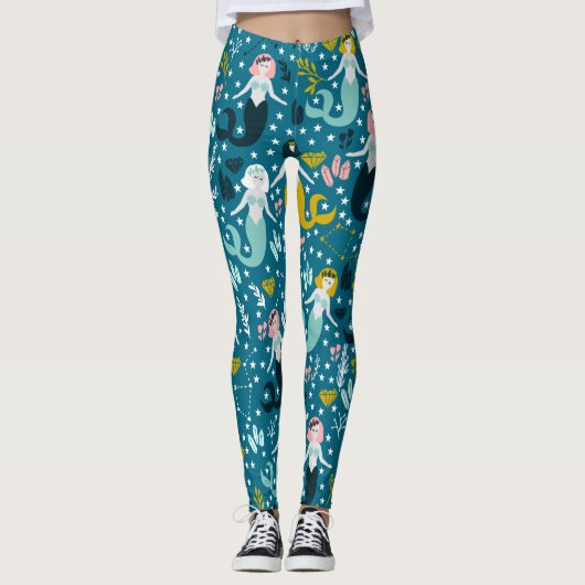 Cute Mermaid Leggings (Voorkant)