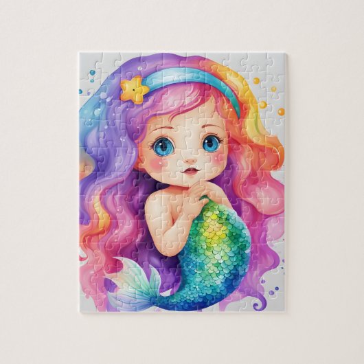 Cute Mermaid Legpuzzel (Verticaal)