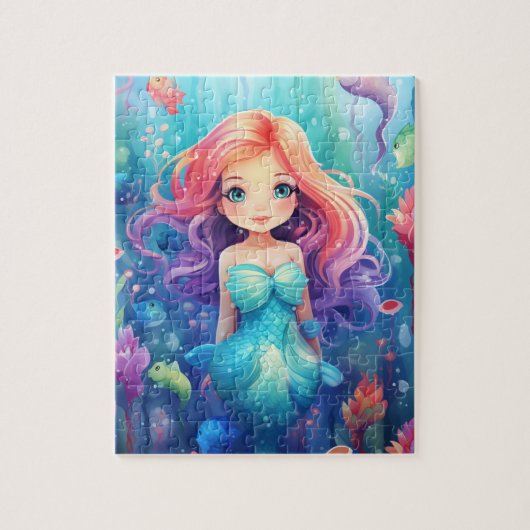 Cute Mermaid Legpuzzel (Verticaal)