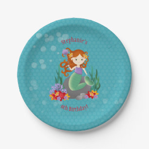 Cute Mermaid Papieren Bordje