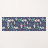 Cute Mermaid Pattern aangepaste naam yogamat (Voorkant (horizontaal))